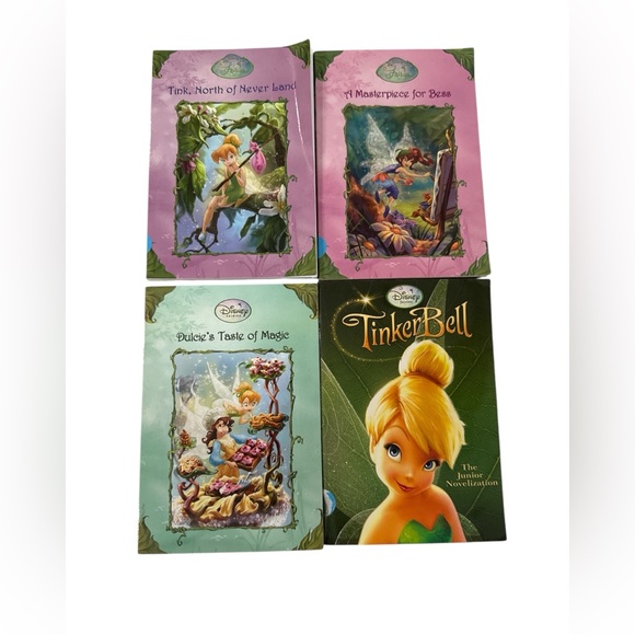 Disney Other - Disney fairies soft cover four pack bundled chapter books for kids EUC